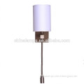 UL and CE brushed nickel led hotel gooseneck wall lamp for living room furniture